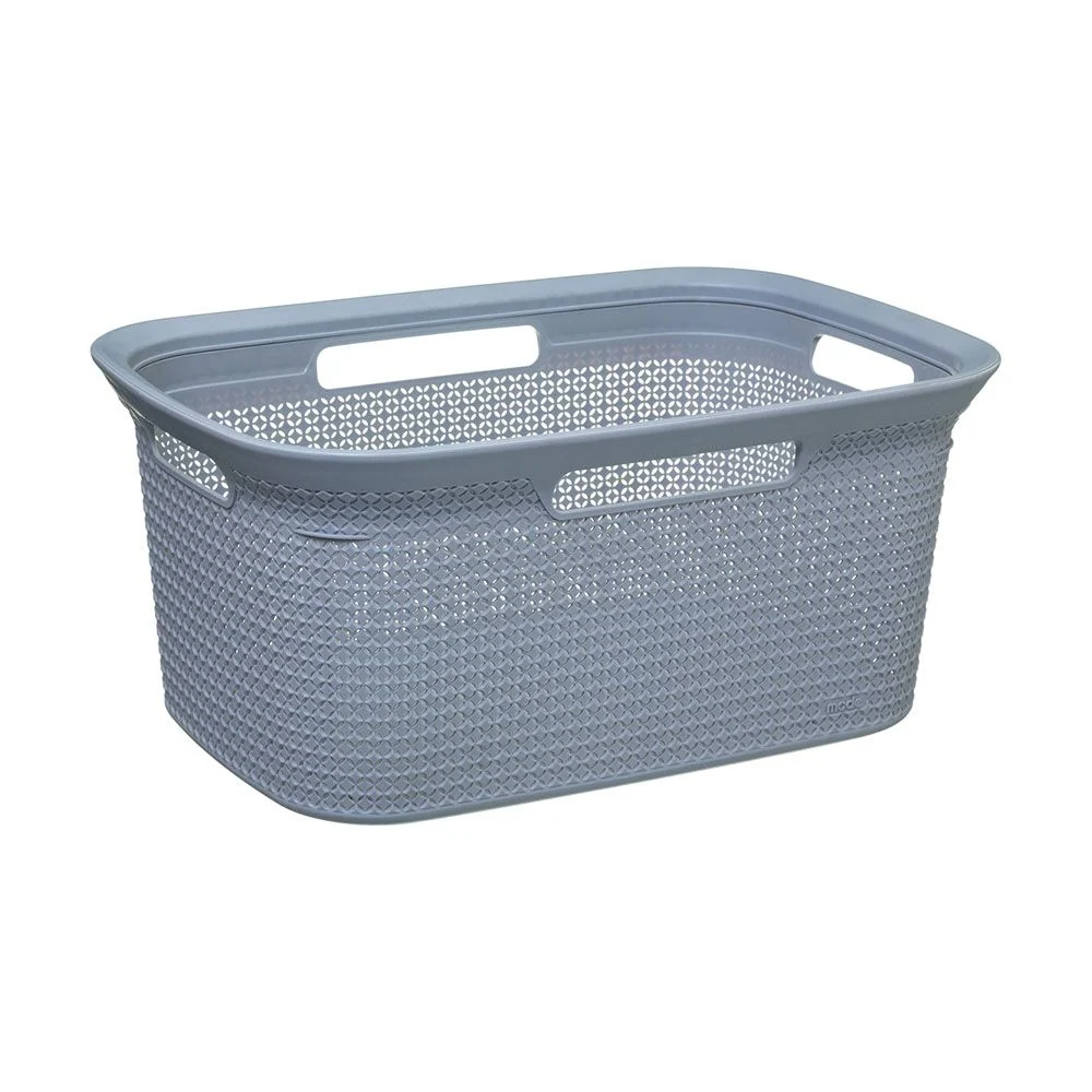 CESTO PARA LA ROPA COLOR GRIS 45 l 59 x 41 x 27,5 cm 5FIVE