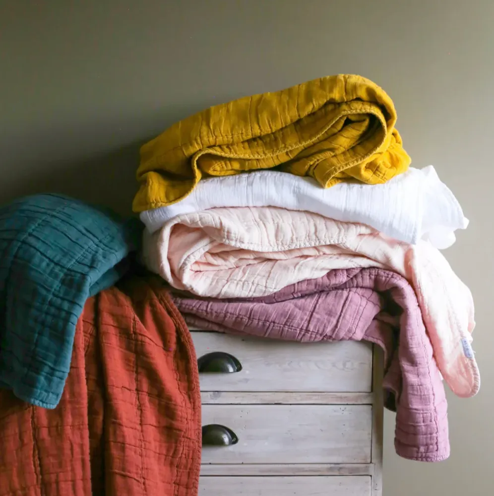 Also Home - Nora Grid Throw - Marfil