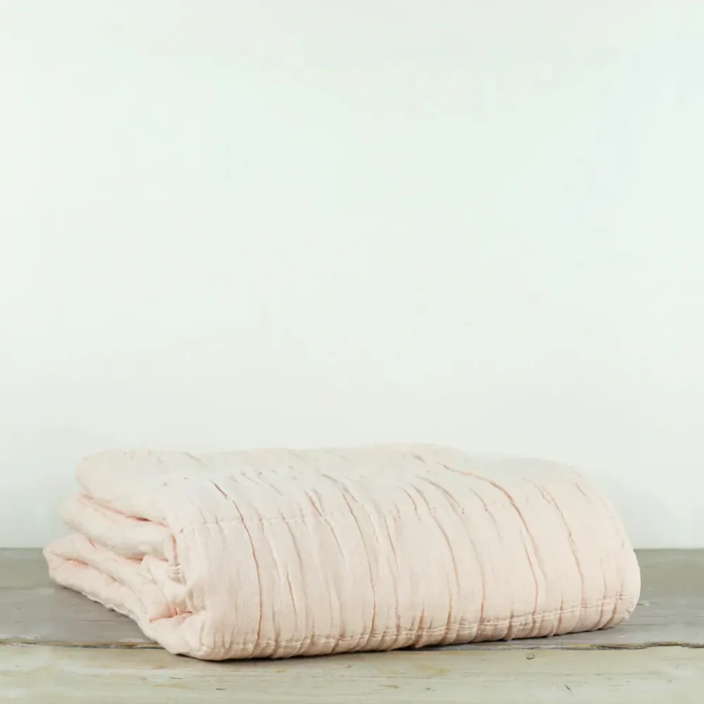 Also Home - Nora Grid Throw - Shell Fácil de Usar