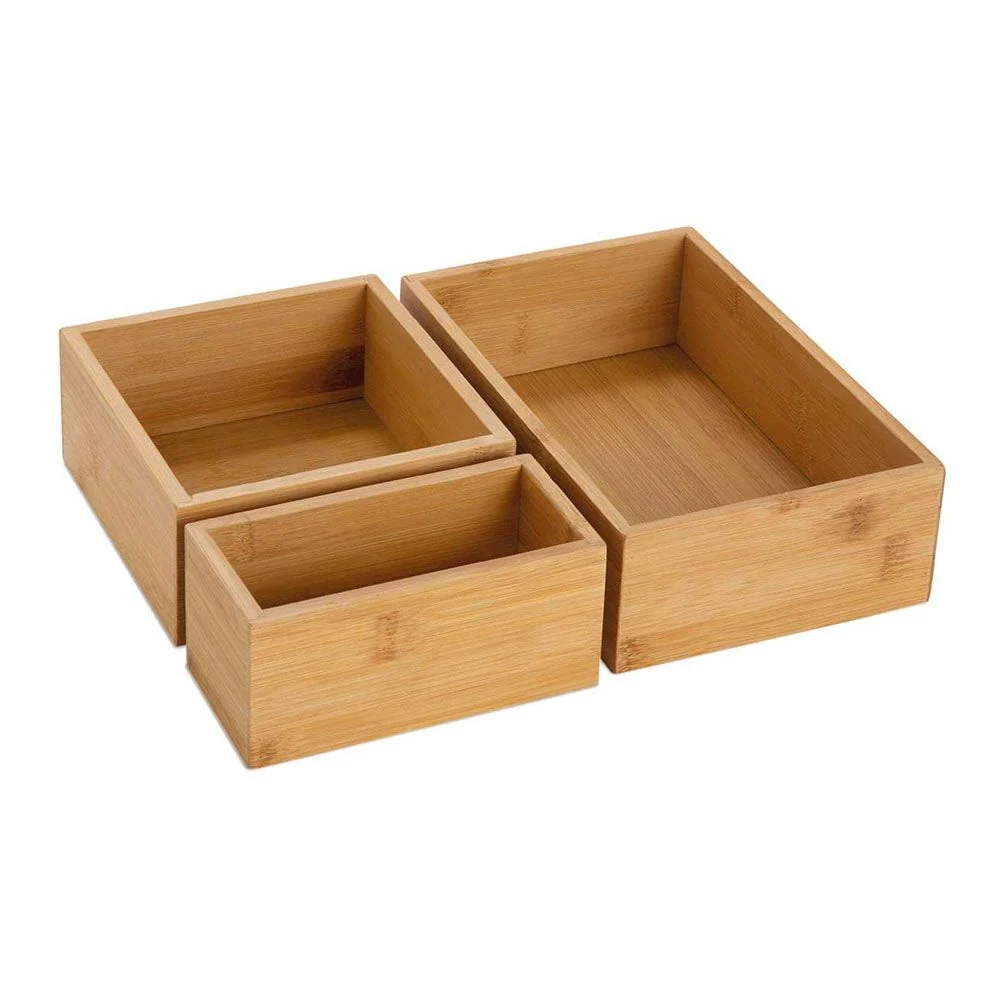 SET 3 CAJAS PARA ALMACENAJE 30 x 23 x 7 cm ANDREA HOUSE