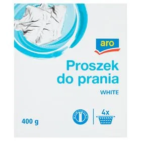 ARO DETERGENTE EN POLVO PARA TEJIDOS BLANCOS 400 G 6 UNIDADES