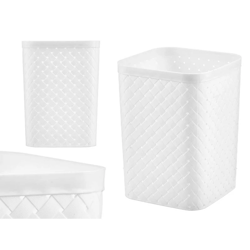 PAPELERA CUADRADA BLANCA ARTEREGAL
