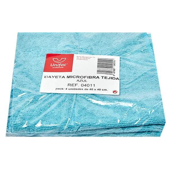 BAYETA MICROFIBRA 40x40. AZUL 4u