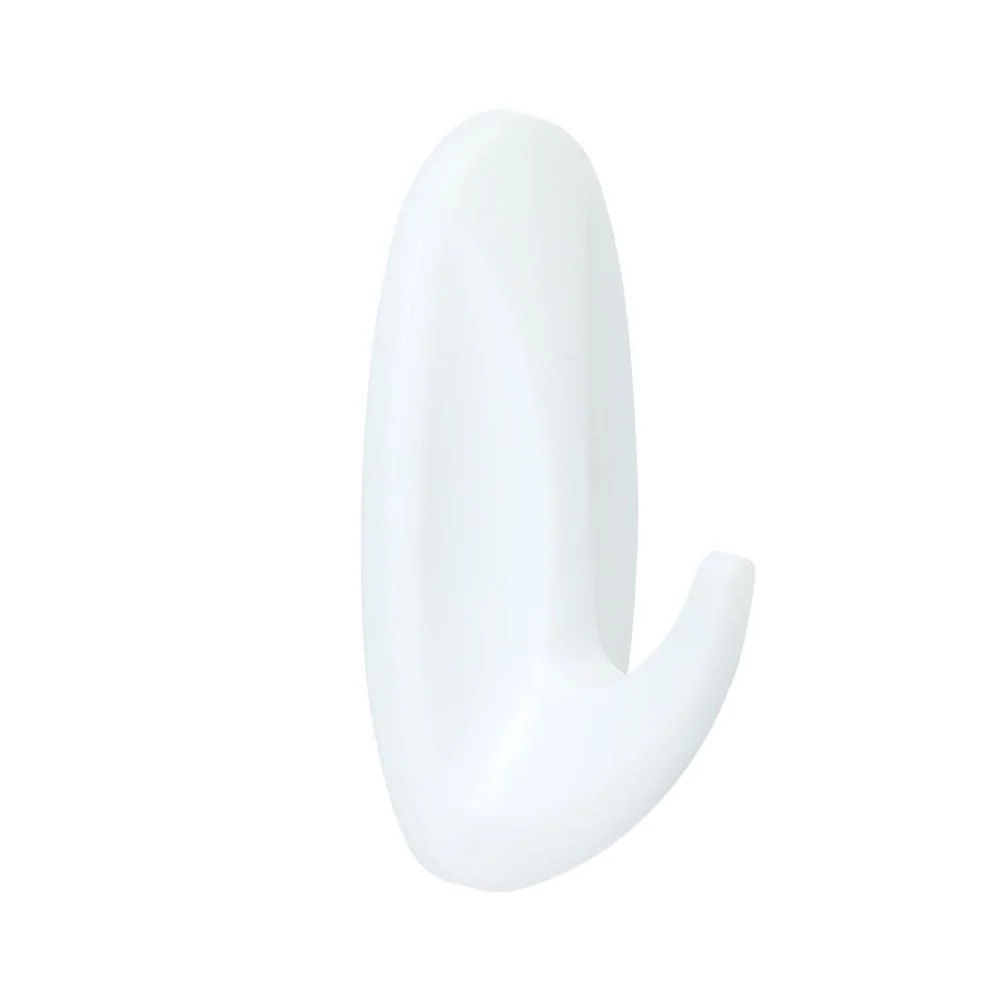 GANCHO DE DISEÑO PEQUEÑO, BLANCO, 2 uds + 4 TIRAS, MAX 450 gr COMMAND