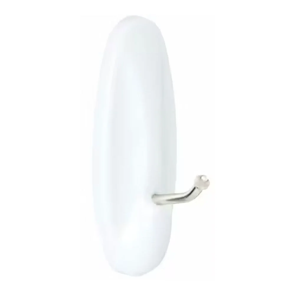 GANCHO PUNTA METÁLICA, MEDIANO, BLANCO, 29 x 79 x 29 mm, 2 uds + 4 TIRAS, CARGA MAX 1,3 Kg COMMAND