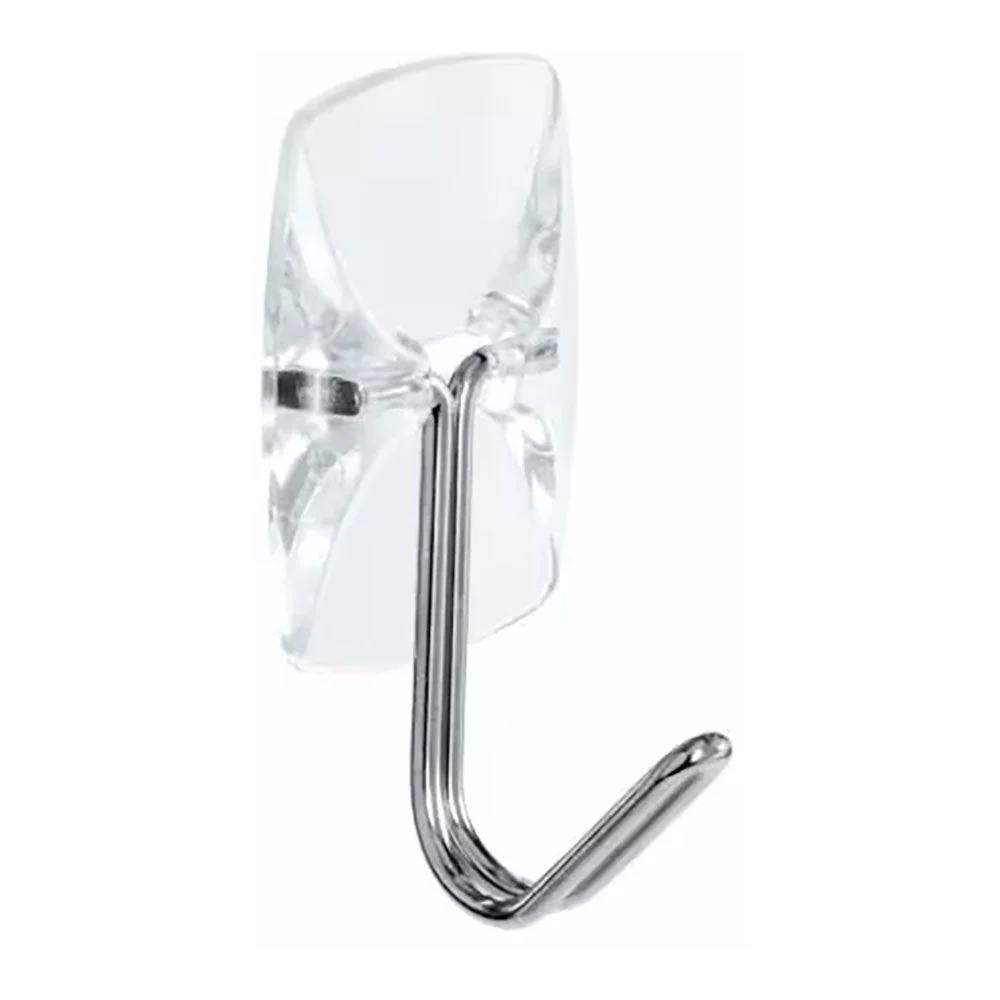GANCHOS TRANSPARENTES PEQUEÑOS CON PUNTA DE ALAMBRE CON TIRAS TRANSPARENTES, 3 uds + 4 tiras, MAX 225 gr COMMAND