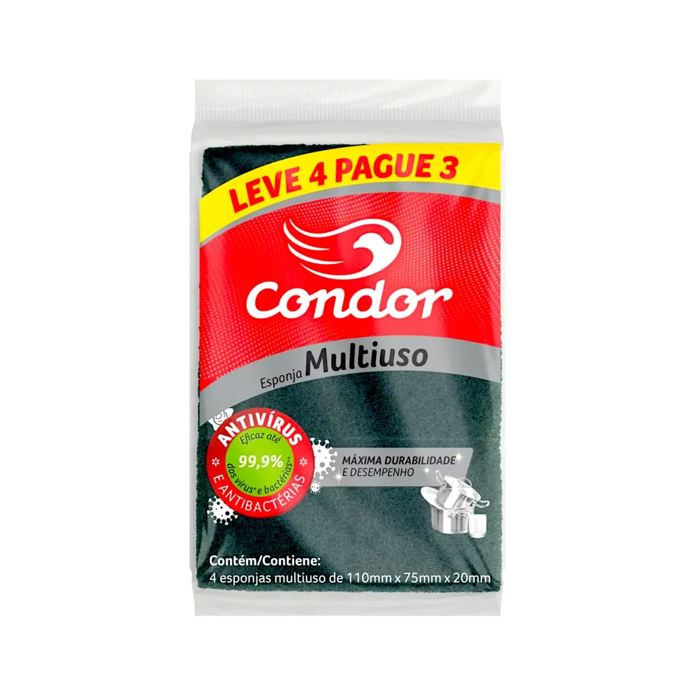 Esponjas Multiuso Condor X 4 Unidades