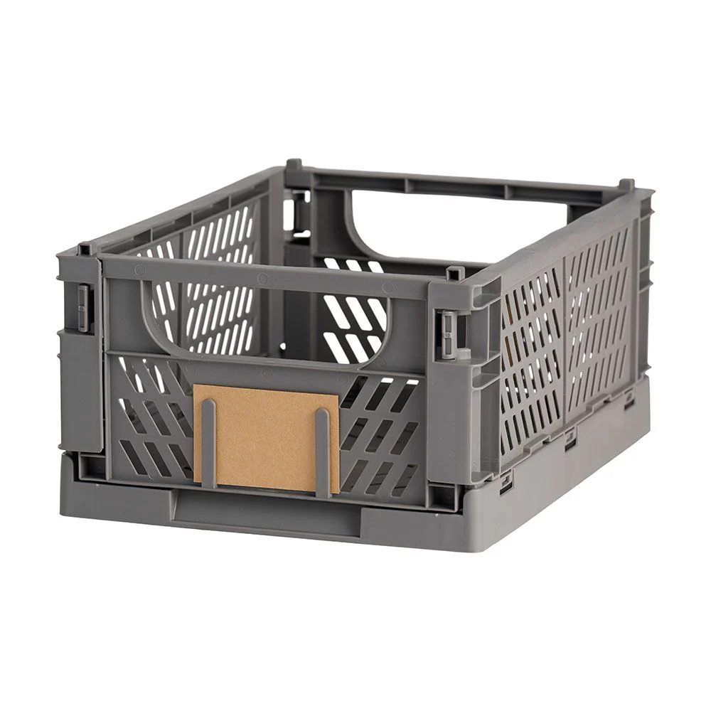CAJA ALMACENAJE PLEGABLE GRIS 33 x 24,5 x 15 cm DAY