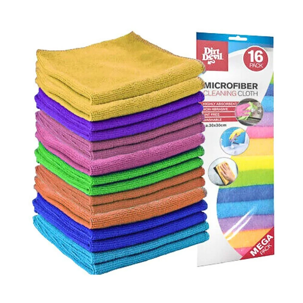 BAYETA MICROFIBRA, 30 x 30 cm, 16 uds DIRT DEVIL