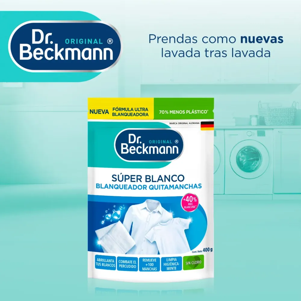 Dr. Beckmann Super Blanco Blanqueador 400 gr.