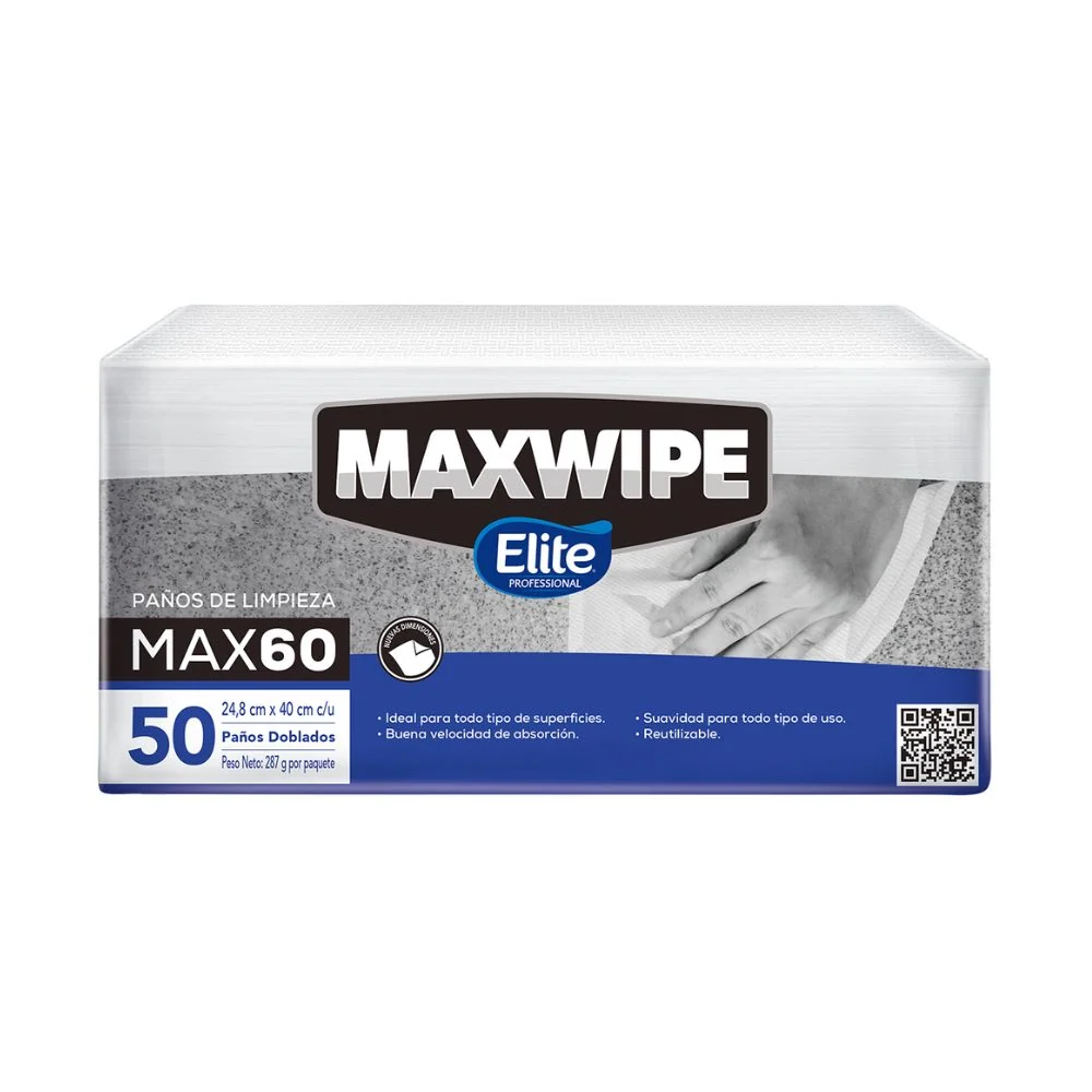 Paño Maxwipe 60 Doblado X 50 Un ELITE