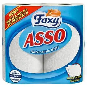 FOXY ASSO PAÑO DE COCINA 2 ROLLOS