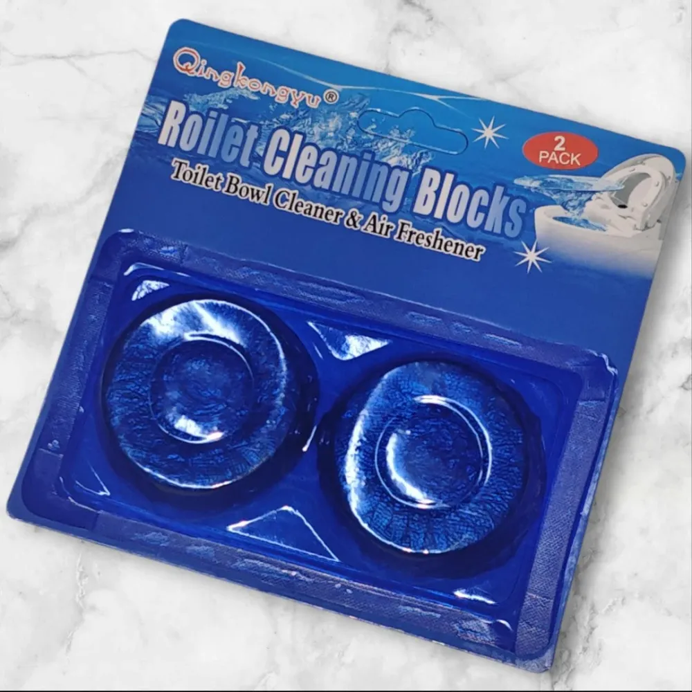 PASTILLA AZUL BANO 2PCS Importacion Luna