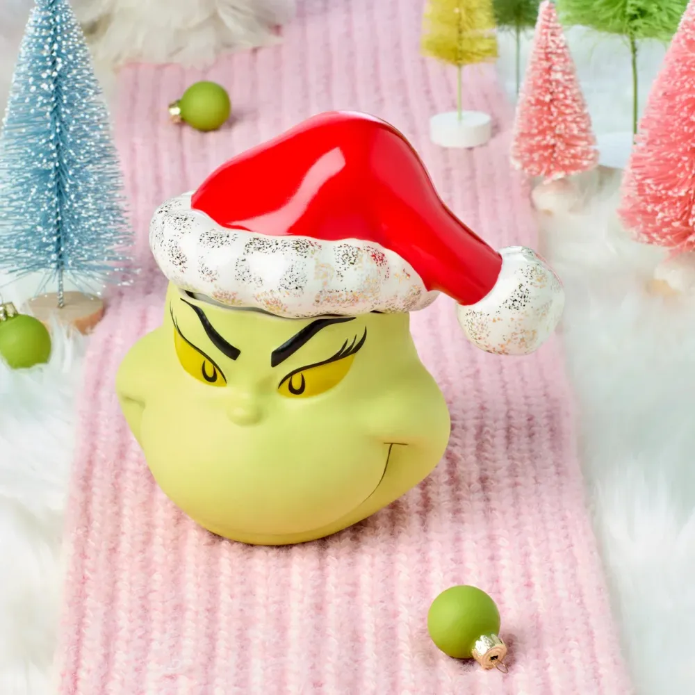RECIPIENTE CON TAPA EN FORMA DE GRINCHMAS LENOX
