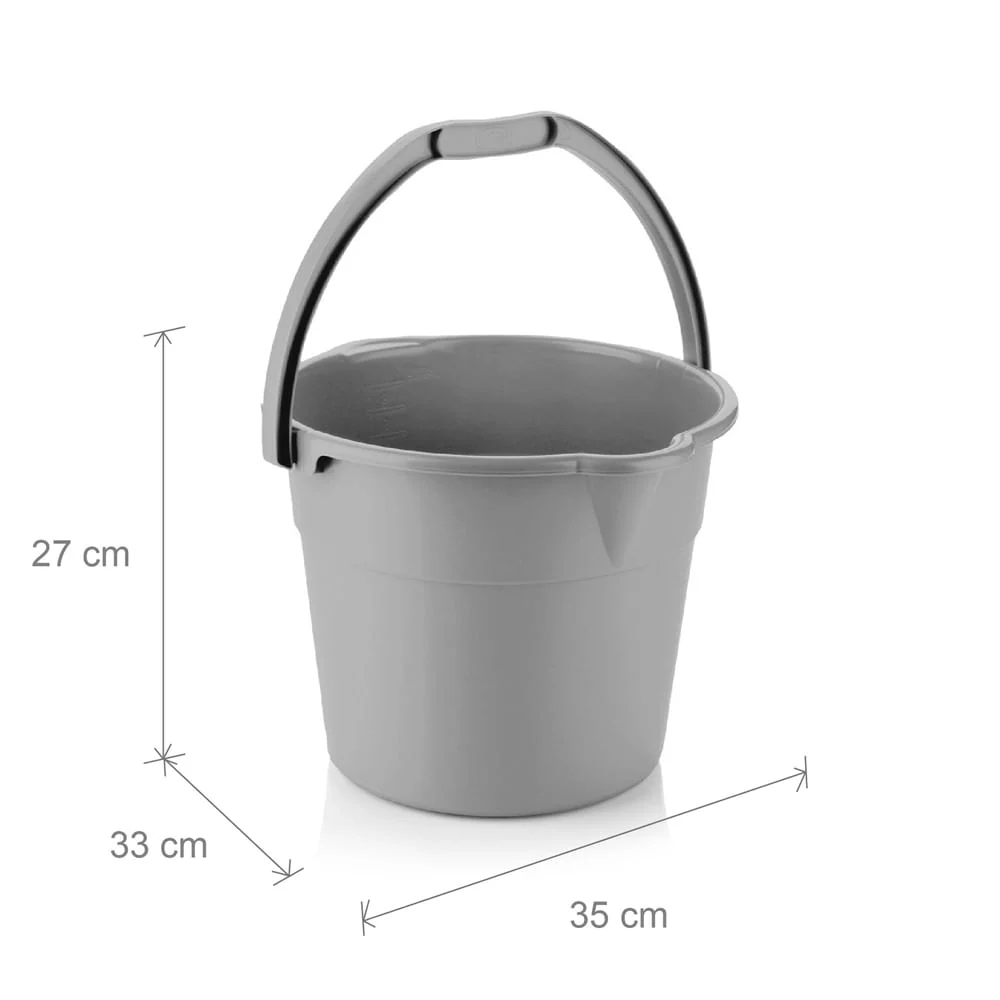 Balde 10L Gris Marketplace - ESTRA