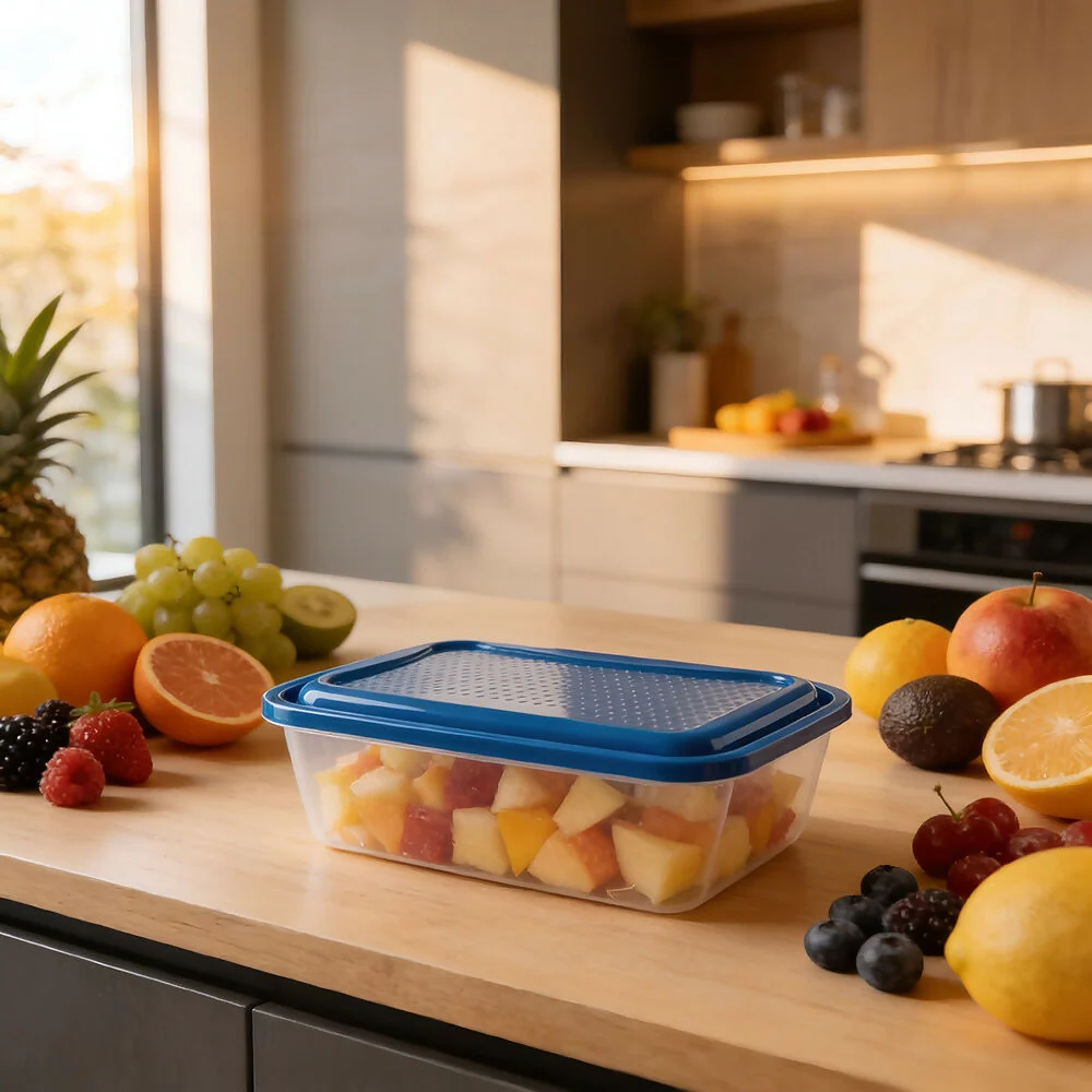 Recipiente Basico Rectangular 2.2L Azul Marketplace - ESTRA