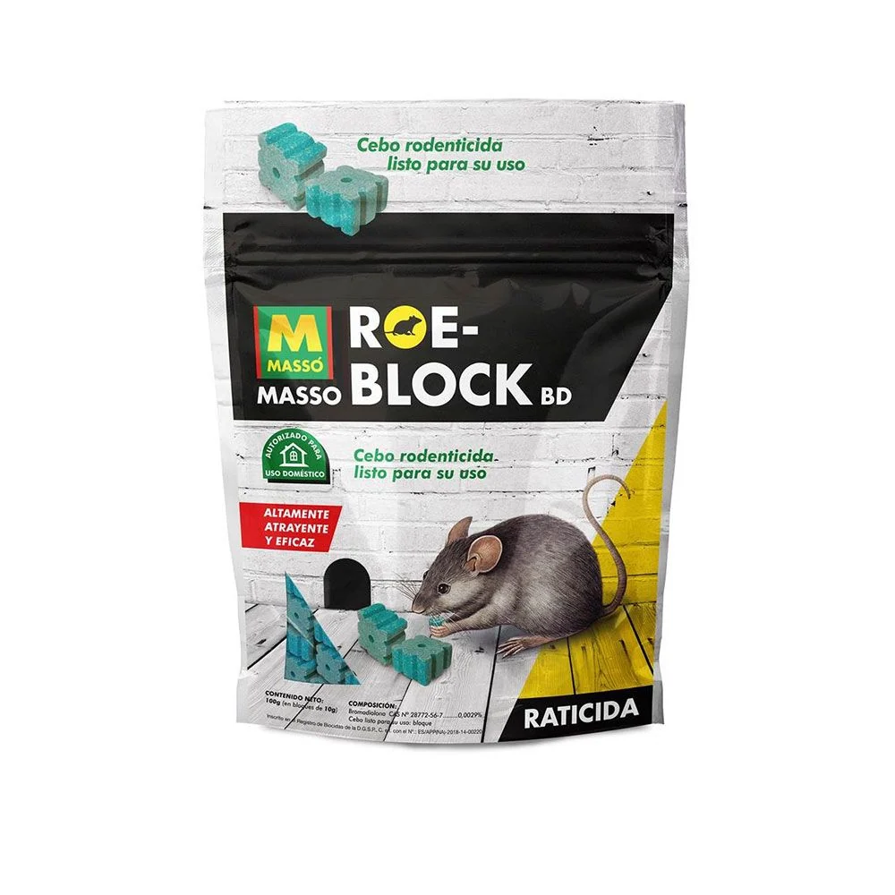 RATICIDA ROE-BLOCK 100 g MASSÓ