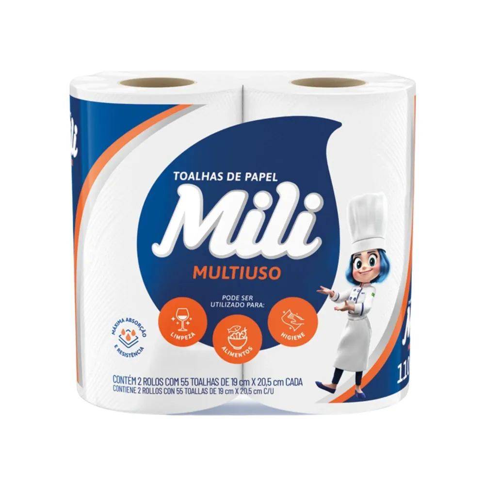 Mili Papel Toalla Multiuso X 2 Rollos