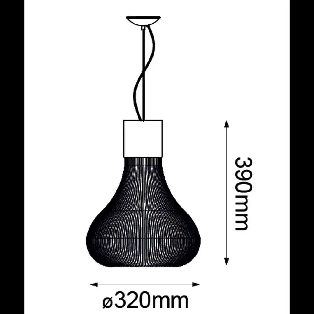 Multiusos Colgante chico 40w e26 blanco