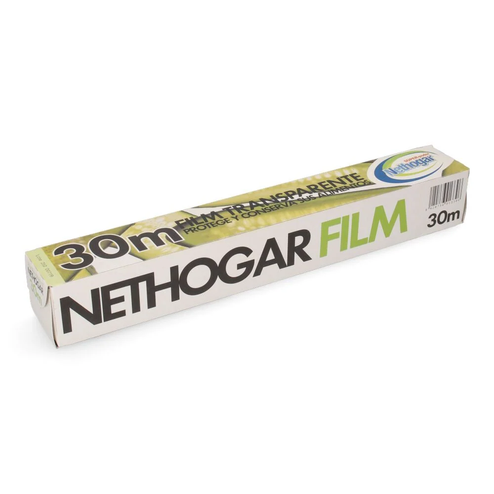 PAPEL FILM TRANSPARENTE 30 m NETHOGAR