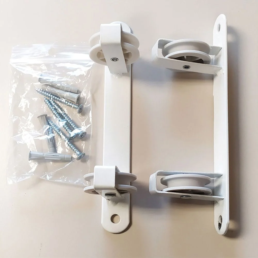 TENDEDERO DE PARED BASIC C/2 POLEAS BLANCO 25 x 5 x 5 cm Pinturas y Tarimas Ideas