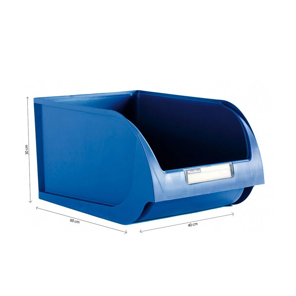 GAVETA APILABLE COLOR TITANIUM AZUL 40 cm PLASTIKEN