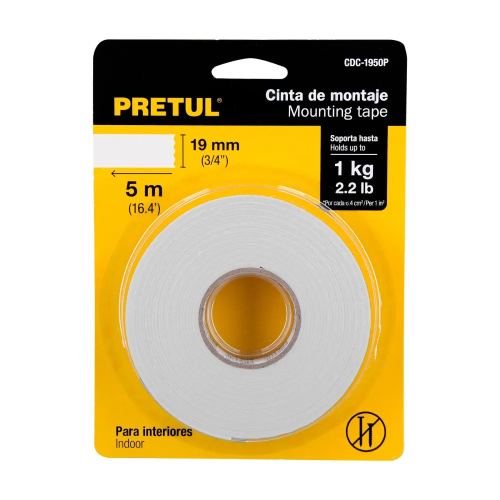 Cinta doble cara de 19 mm x 5 m Pretul