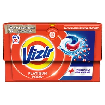 Cápsulas de lavado Platinum Pods con mayor poder de eliminación de manchas Vizir 20 uds. Procter&Gamble