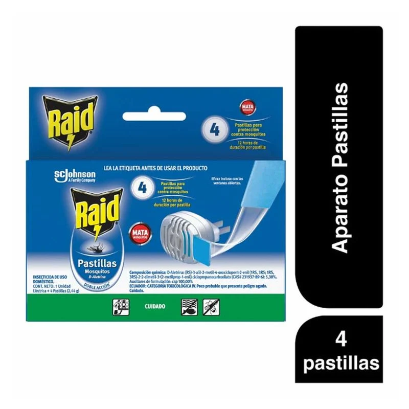 INSECTIC RAID ELECT 12DISP 4PAS RPTO