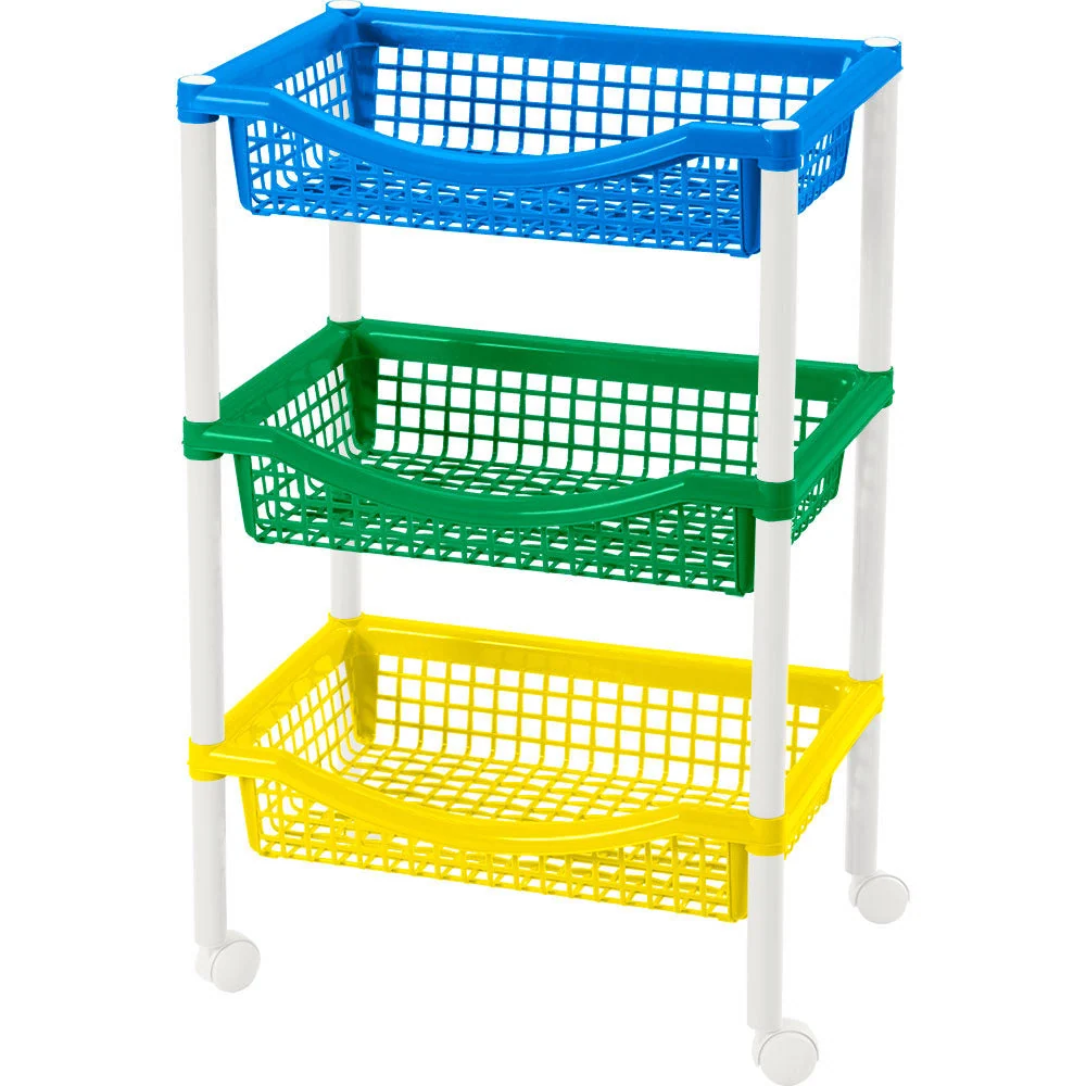 Canasta Móvil Rectangular de 3 Niveles Aventura Rimax