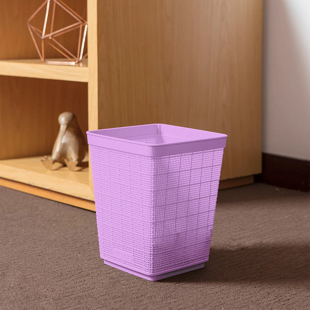Papelera Fique 6 Litros Lavanda Rimax