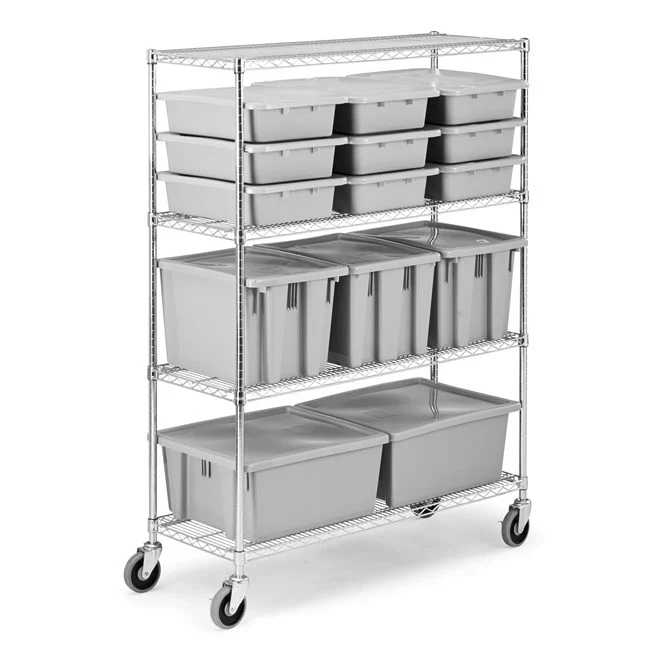 Rack Movil 4 Estantes 50" RUBBERMAID