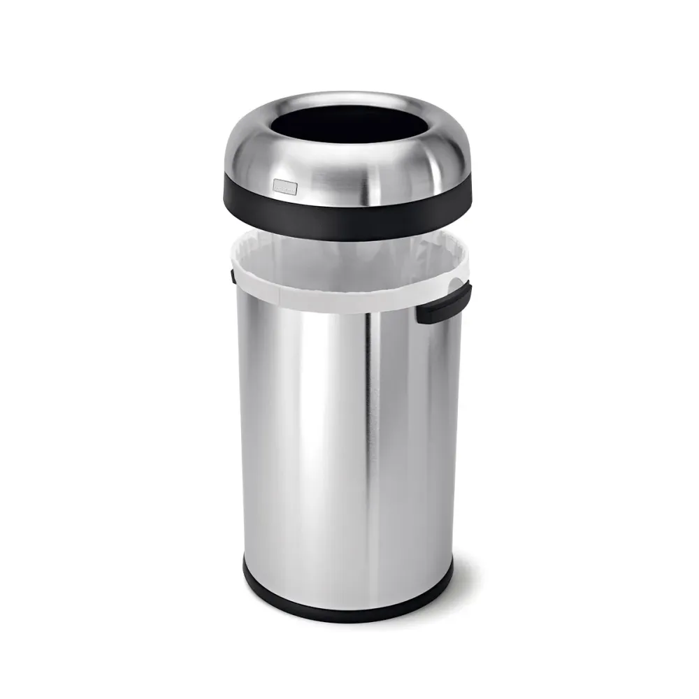 cubo circular abierto de 80 L simplehuman