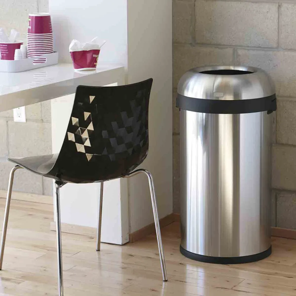 cubo circular abierto de 80 L simplehuman