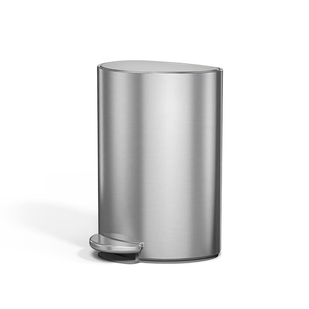 cubo semicircular con pedal de 6 litros Simplehuman