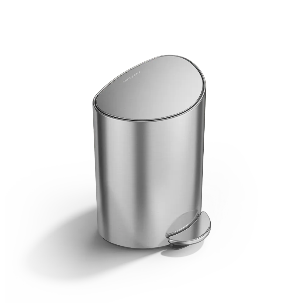 cubo semicircular con pedal de 6 litros Simplehuman