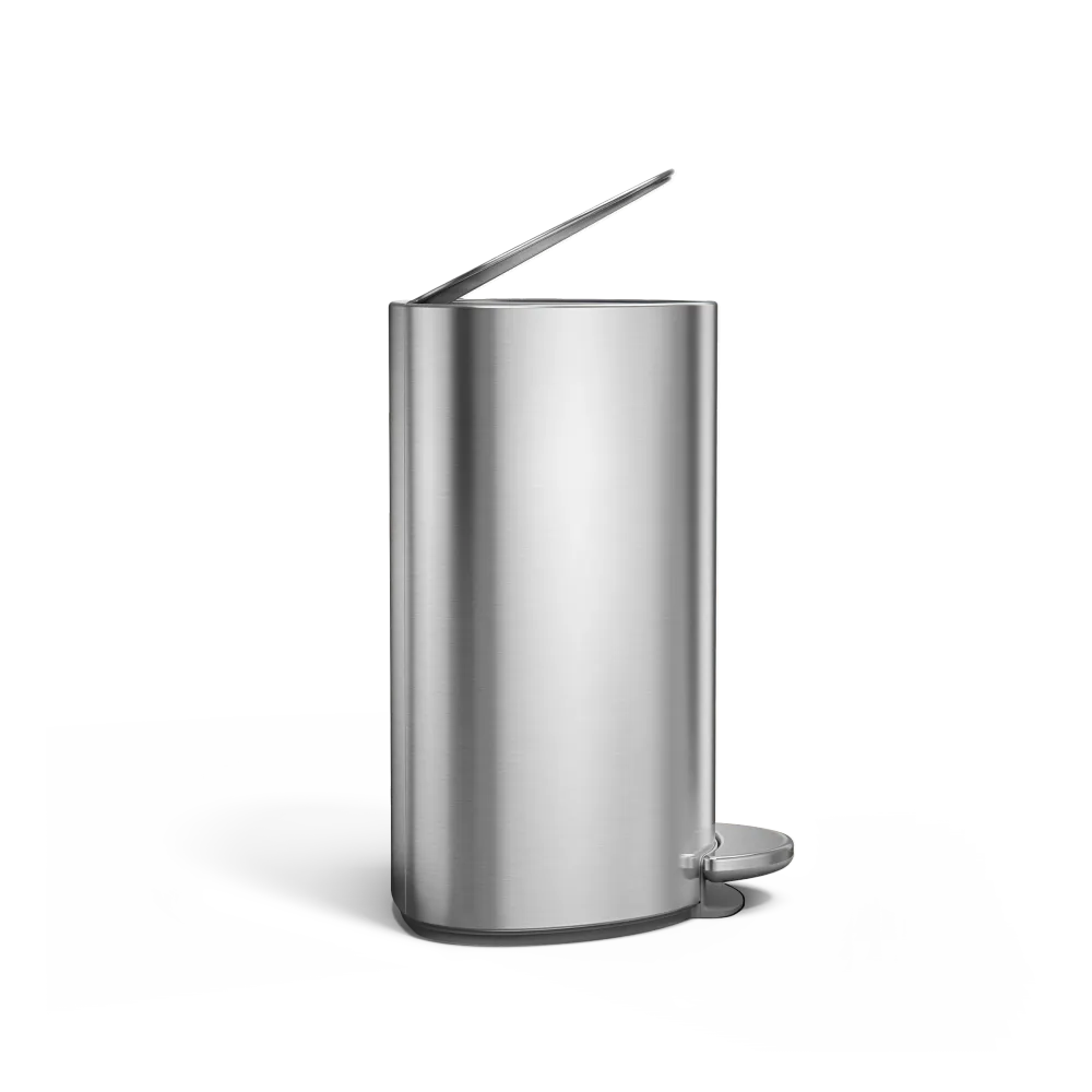 cubo semicircular con pedal de 6 litros Simplehuman