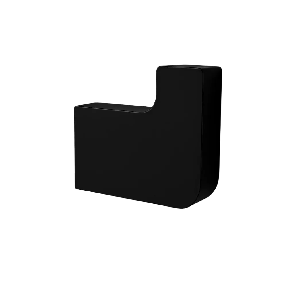 Percha Para Baño Negro Mate Tecnobath