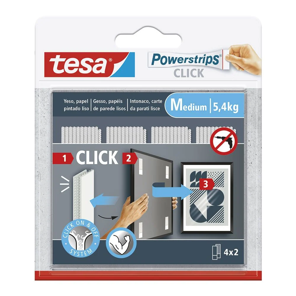 TIRAS CUELGA CUADROS POWERSTRIPS 4 x 2 M TESA