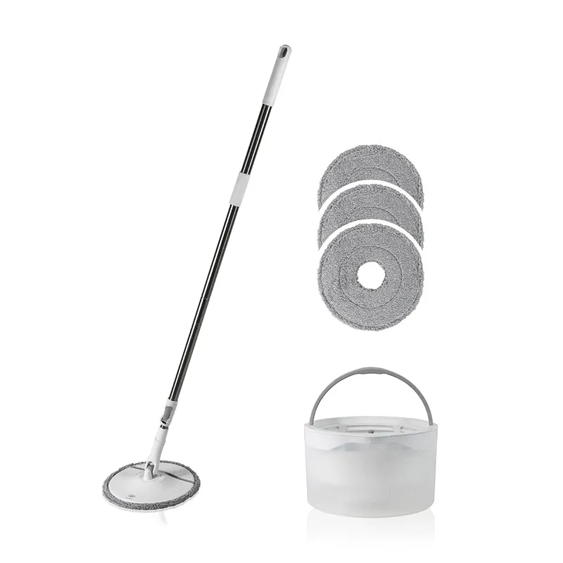 Trapeador mop de microfibra - Cubeta separa agua limpia y sucia