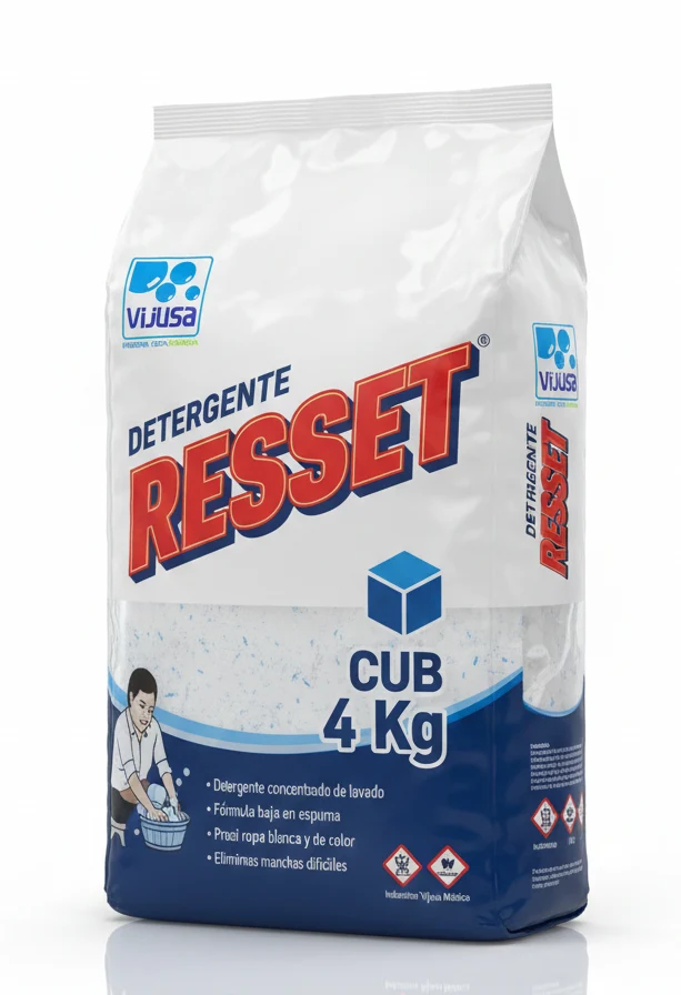 Detergente Resset Cub 4 Kg VIJUSA