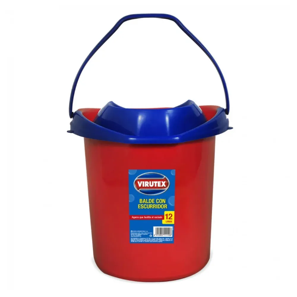 Balde Virutex con Escurridor para Mopa 12 lt