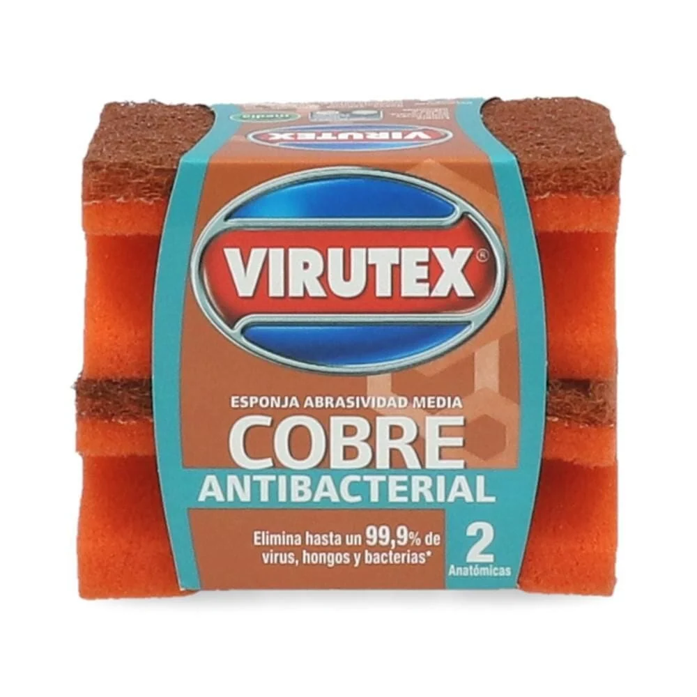 Esponja Acanalada Cobre X2 Un VIRUTEX