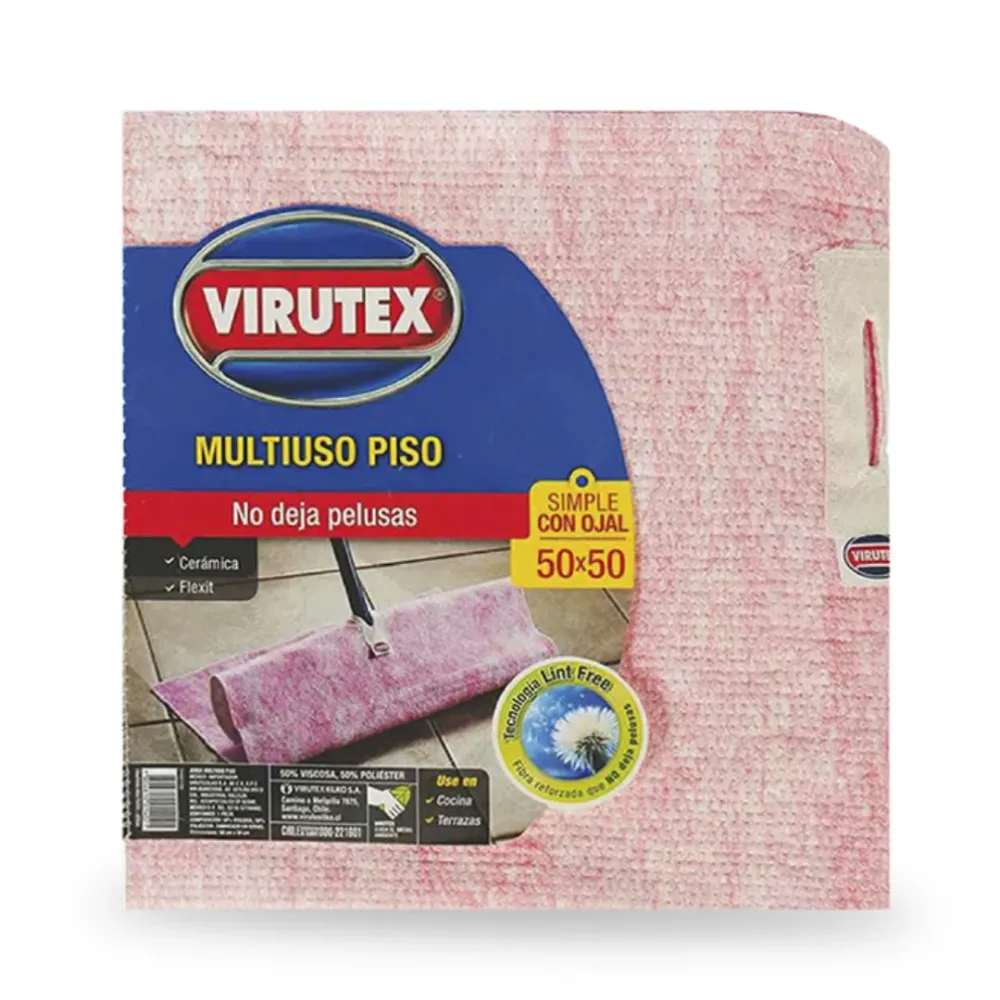 Trapero Algodon 50x50 cm Simple Virutex Con O