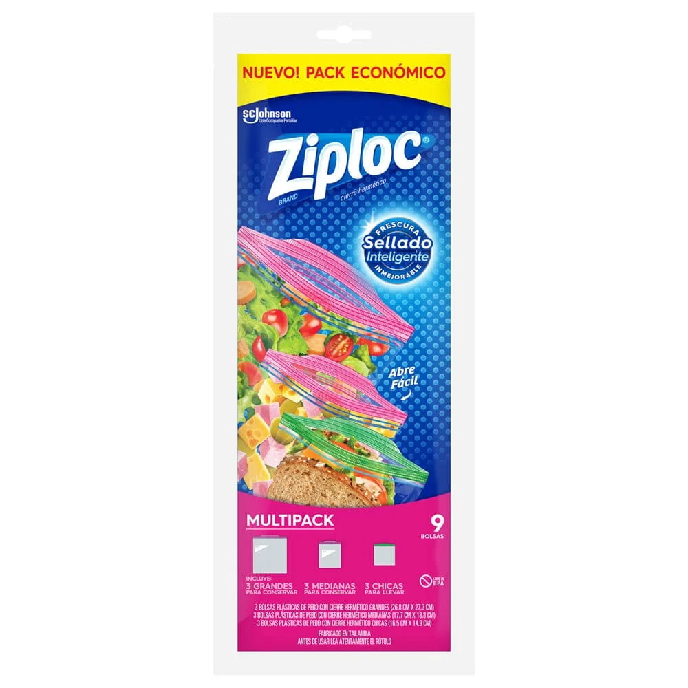 Bolsa Hermética Multipack 9 Un ZIPLOC
