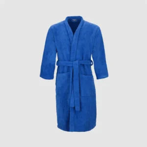 Albornoz Algodón Azul Donegal Talla L con Tecnologí Antimanchas