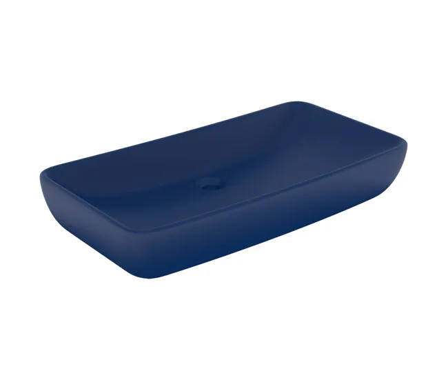 Lavabo - Lavamanos de lujo rectangular de cerámica rosa mate 71x38 cm para Ropa de Color