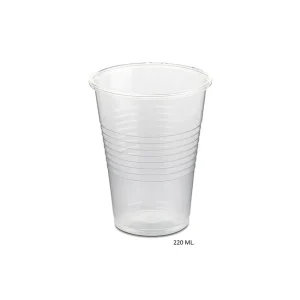 Cuberterí Desechable. Vasos Plástico 220 Ml. / Transparente