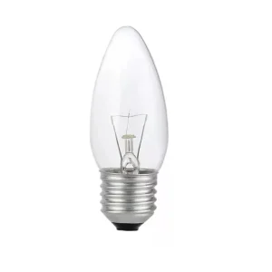 VELA LISA CLARA 125v 25w E-27 BAJO VOLTAJE